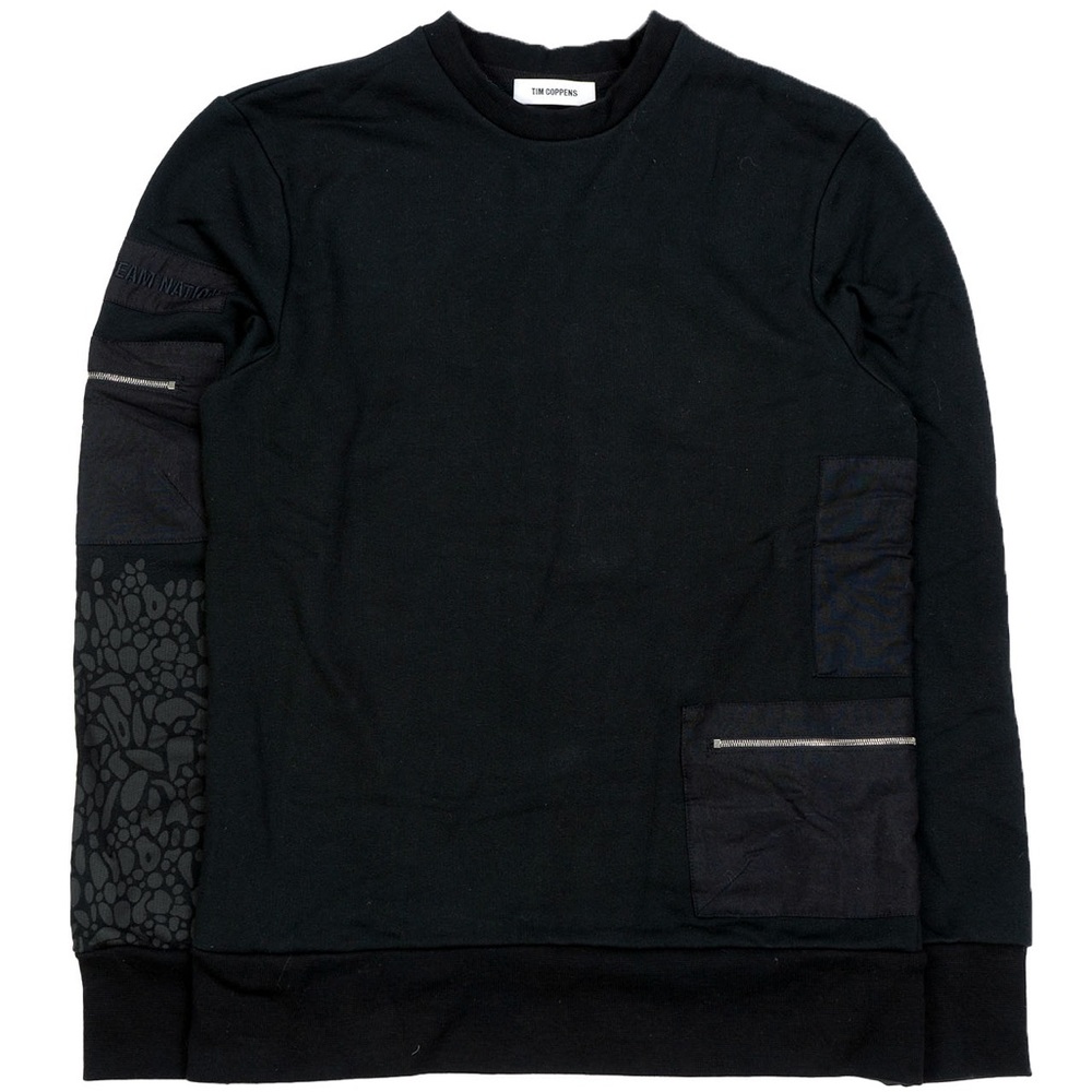Tim Coppens Graphic Crew Neck Sweatshirt, Black
